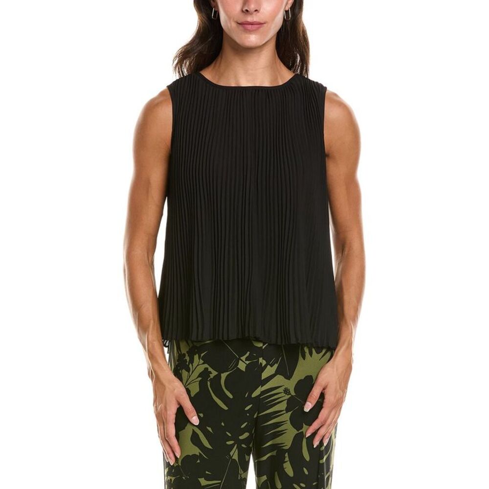 Anne Klein Womens Pleated Halter Neck Cami